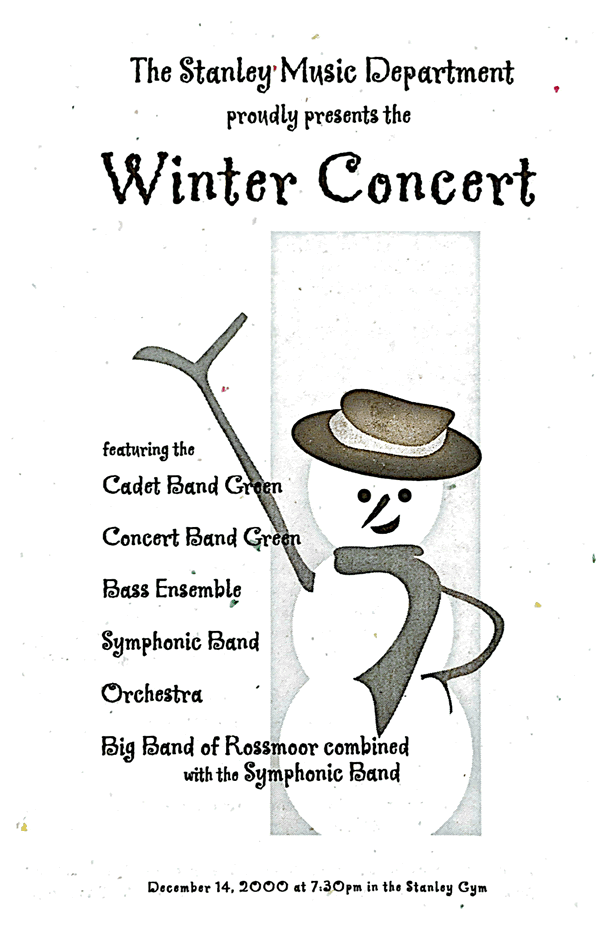 Stanley Music Department Winter Concert